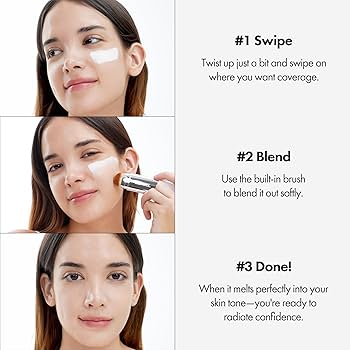 Blanc Cover Cream Stick V Foundation Removable Brush